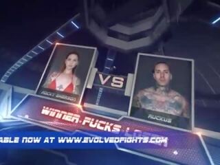 Rocky emerson מקבל ל א ruckus ו - סוף למעלה להיות מזוין ב זה winner-fucks-loser competitive האבקות התאמה