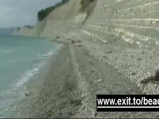 Hemmelig amatør naken strand footage klipp