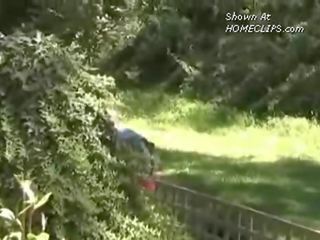 Real Orgasm - Wife Masturbates On The Picknick Tab