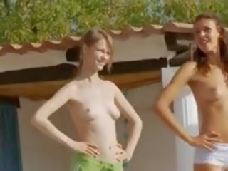 Six naked girls by the blumbang from usa